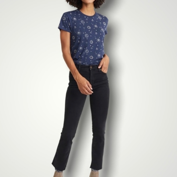 Marine Layer Swing Crew Iris Starry Celestial Tshirt Womens - Picture 5 of 5